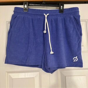 PELOTON Women’s Size Large Unwind French Terry‎ Cloth Women's Shorts
